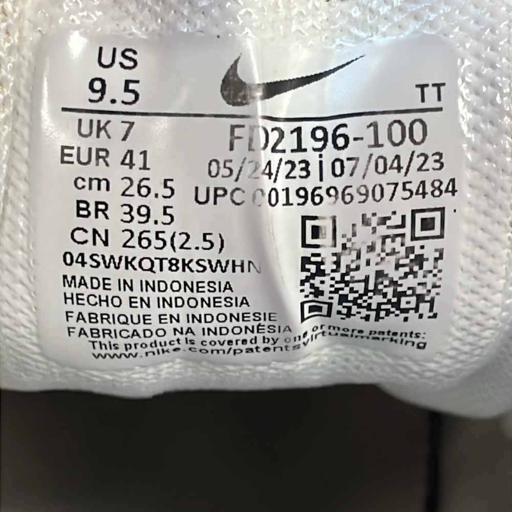 Nike Phoenix Waffle Sneakers Athletic Shoes White Sanddrift Black Womens 9.5 - Picture 11 of 15